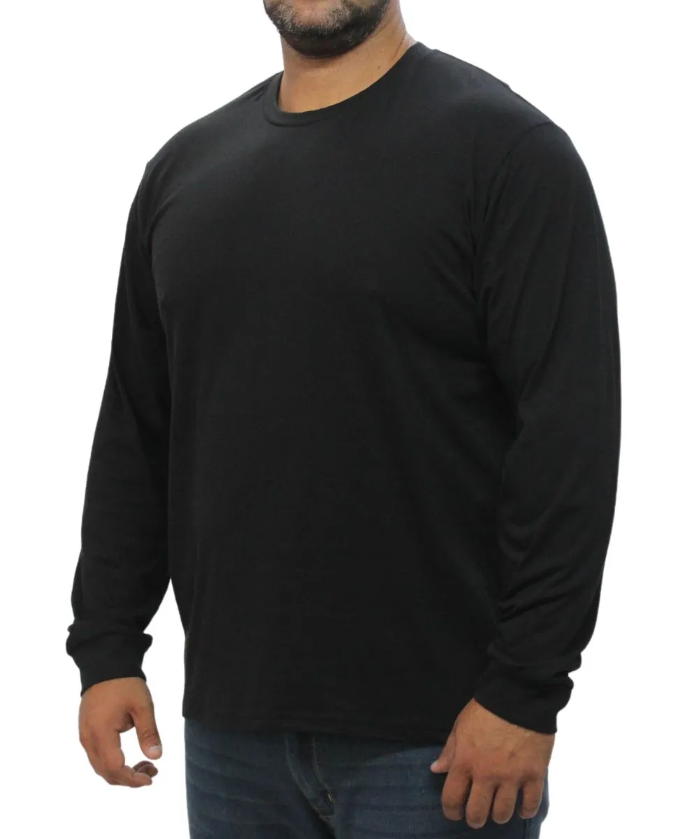 Mens Long Sleeve Plain Tee