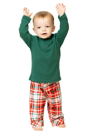 Modern Plaid Pullover Infant Pajamas
