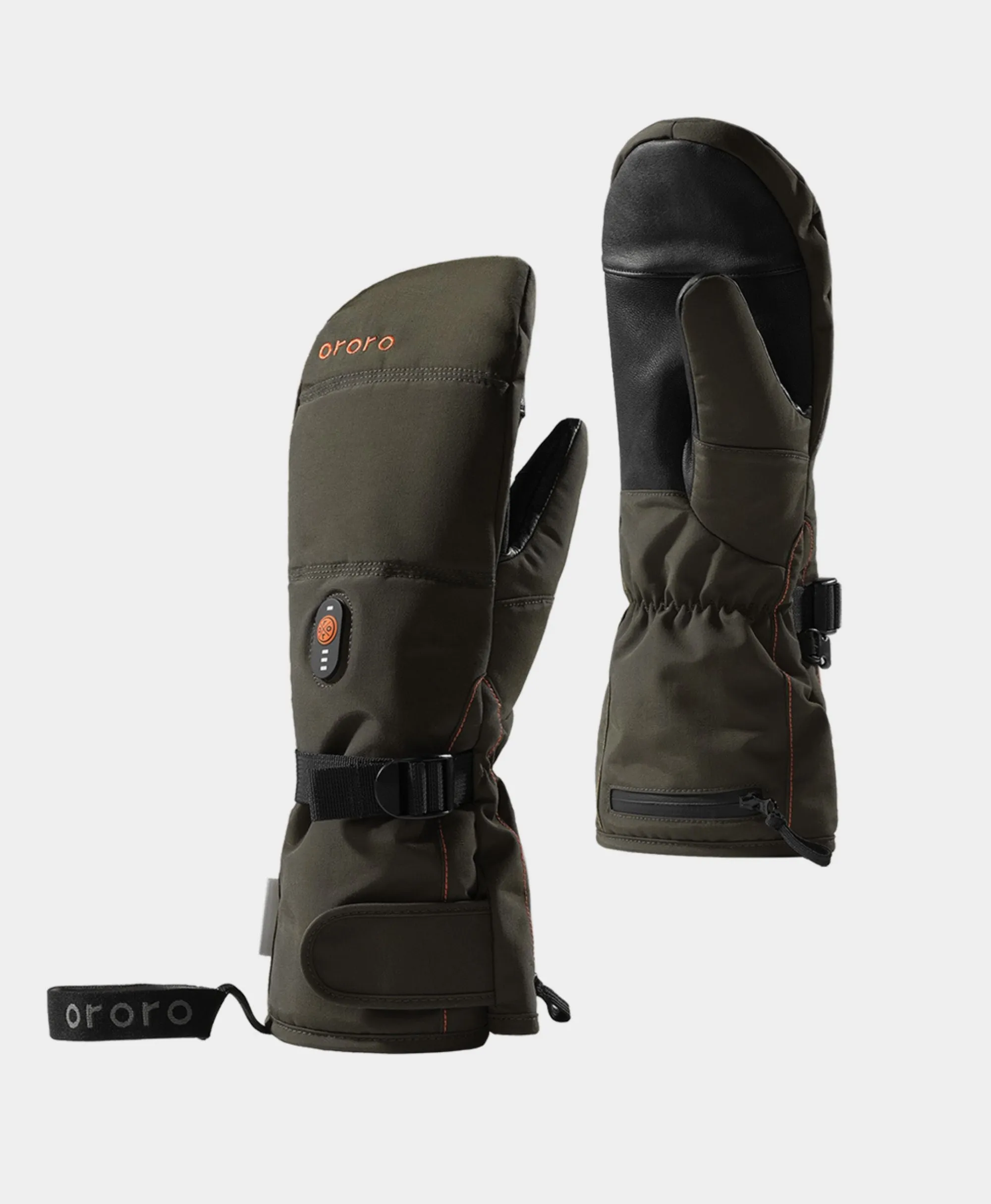 (Open-Box) "Amsterdam" Heated Mittens 2.0 - Green (Battery Set Not Included)