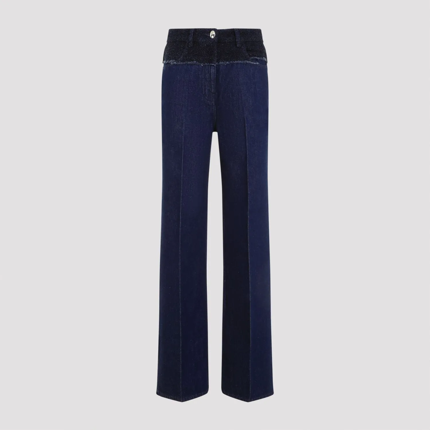 Oversized Mixed Denim Jeans