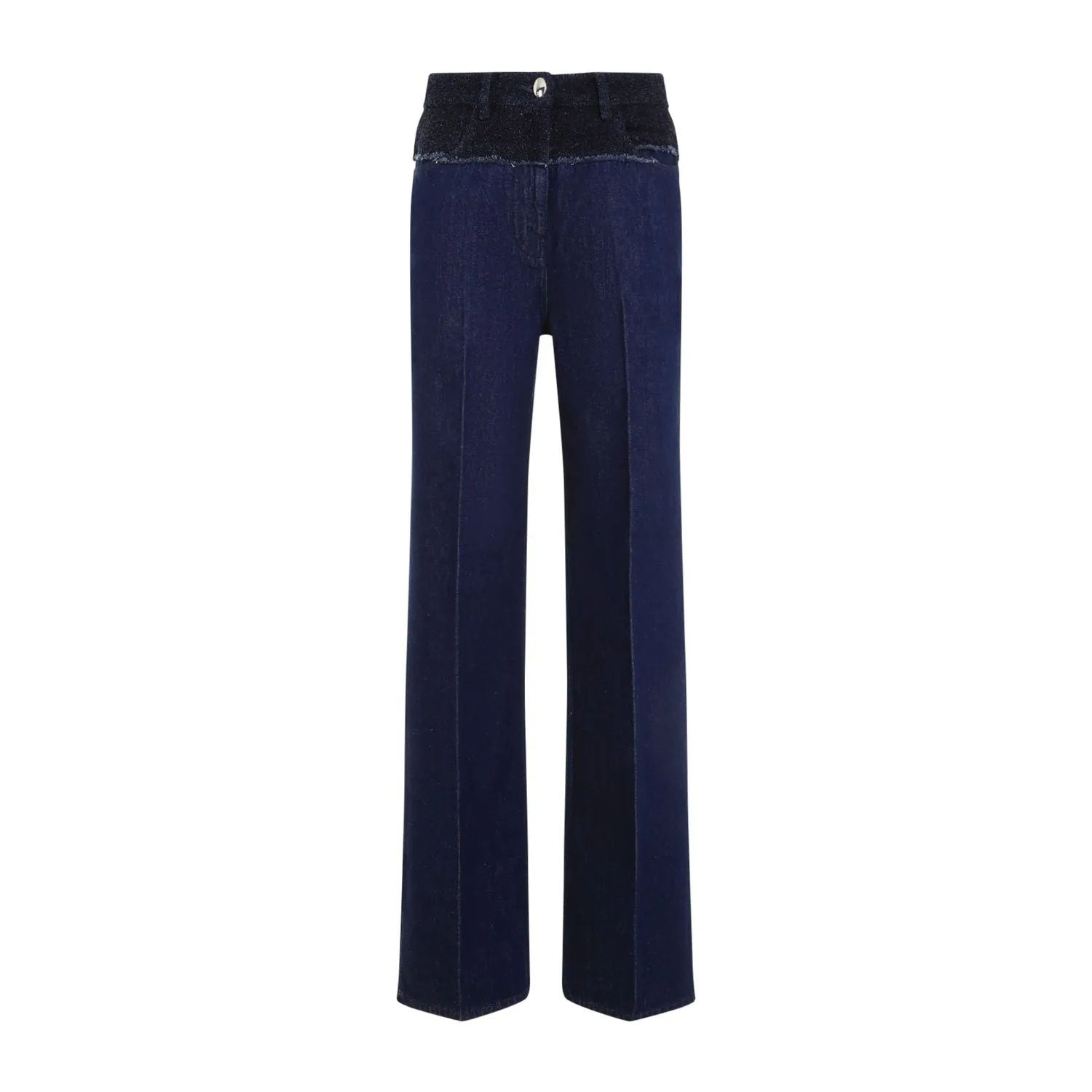 Oversized Mixed Denim Jeans