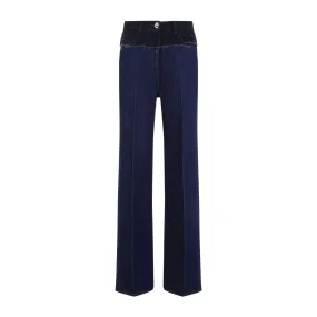 Oversized Mixed Denim Jeans