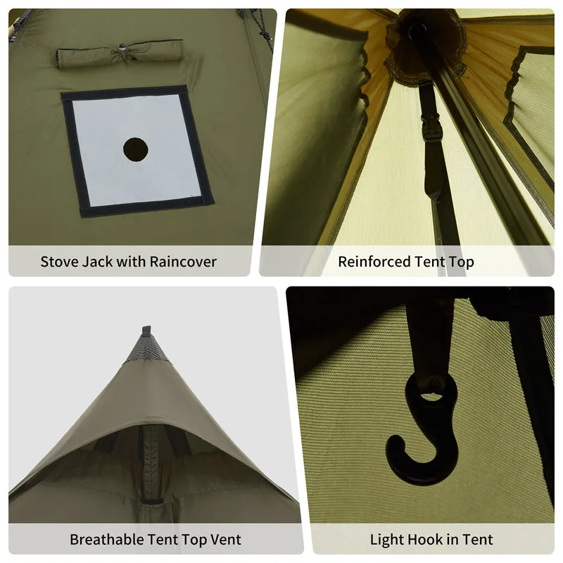 Ranch Fire 4-Season Teepee Hot Tent