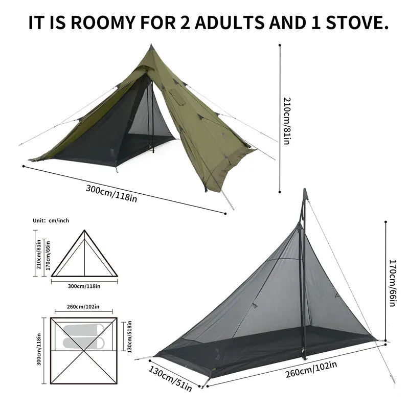 Ranch Fire 4-Season Teepee Hot Tent