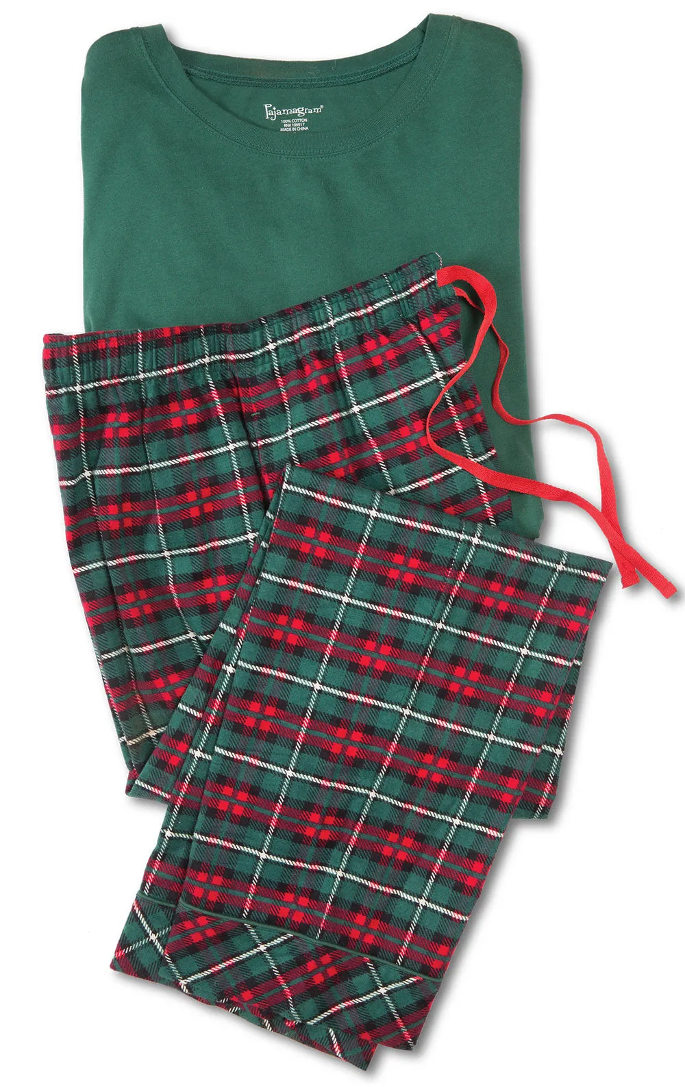 Red & Green Christmas Men's Pajamas - Pet & Owner