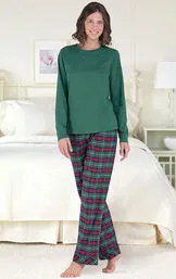 Red & Green Christmas Womens Pajamas