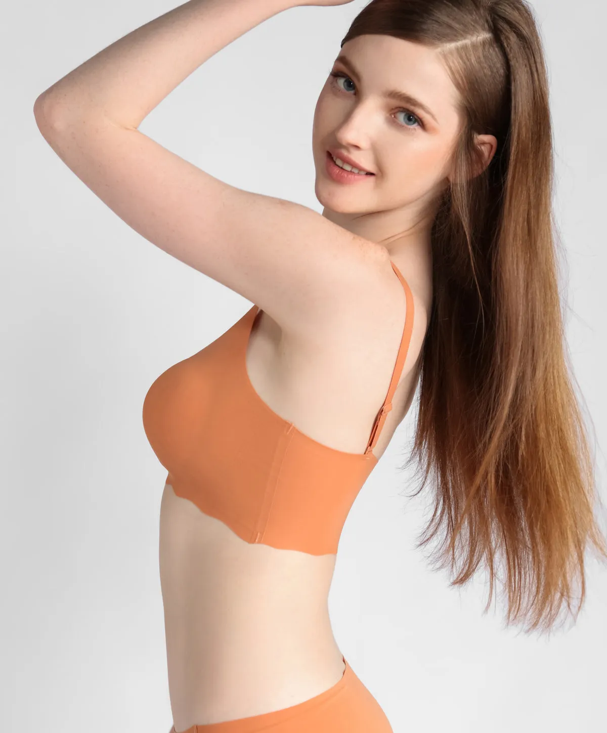 Slip On Seam Free Adjustable Straps Bralette