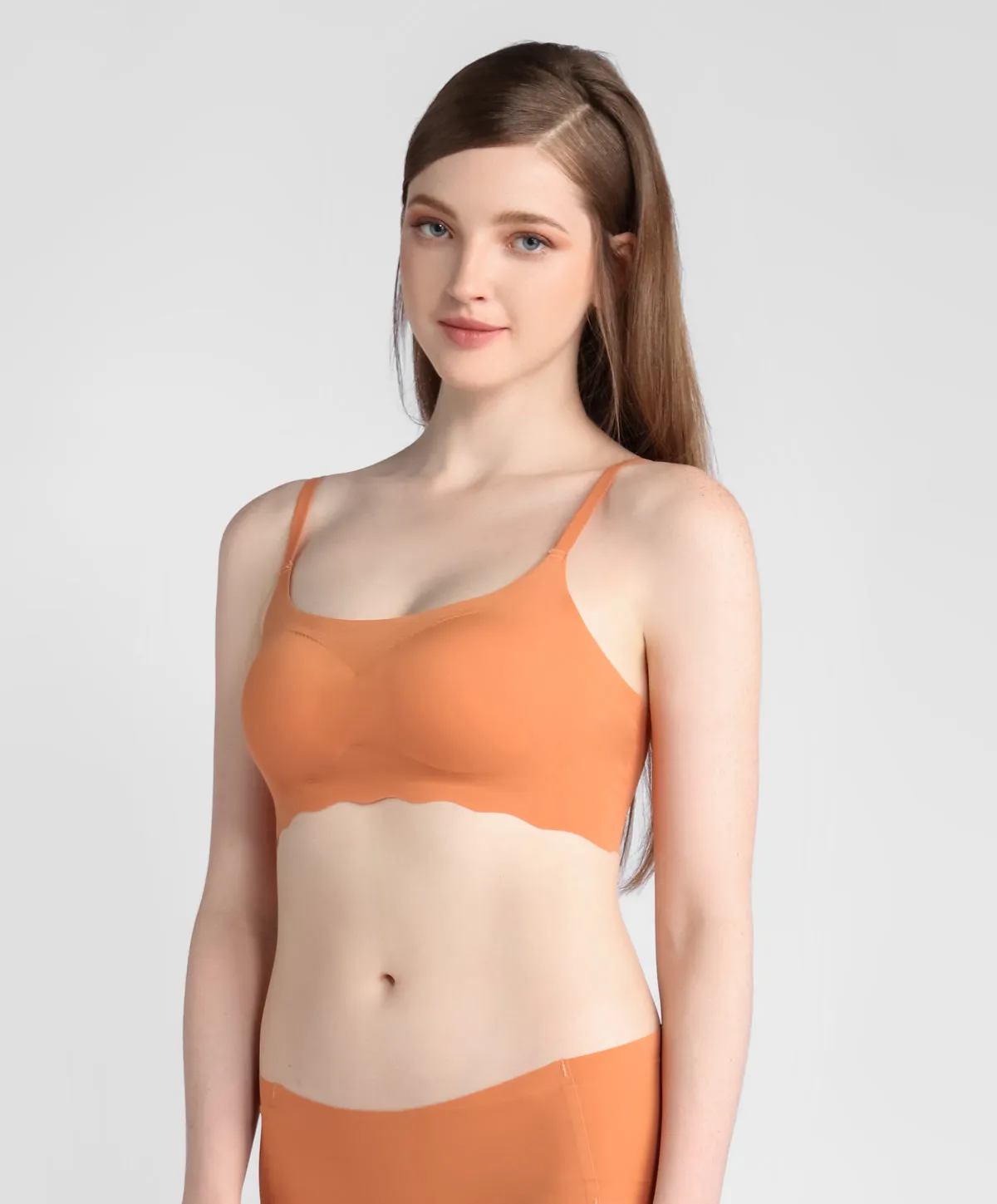 Slip On Seam Free Adjustable Straps Bralette