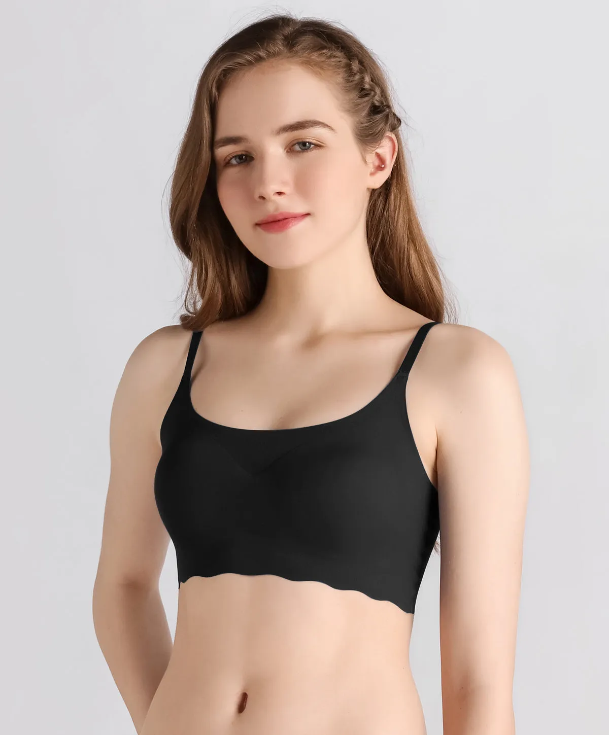 Slip On Seam Free Adjustable Straps Bralette