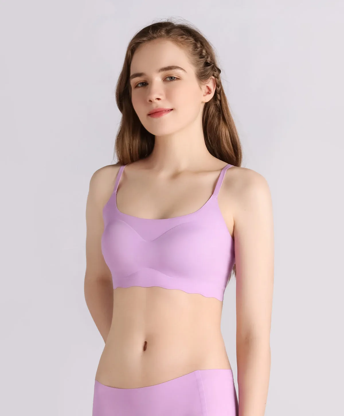 Slip On Seam Free Adjustable Straps Bralette