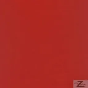 Solid All-Purpose 120 Poly Poplin Fabric / Red / 60 Yard Roll