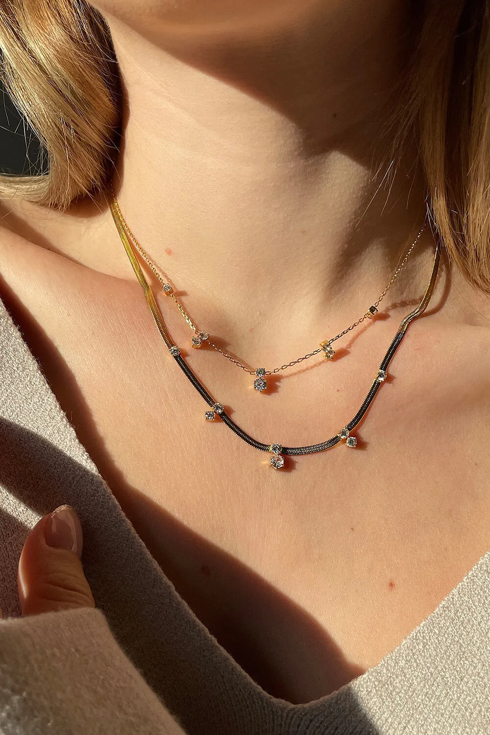 Sparkle Necklace 14K Gold Plated