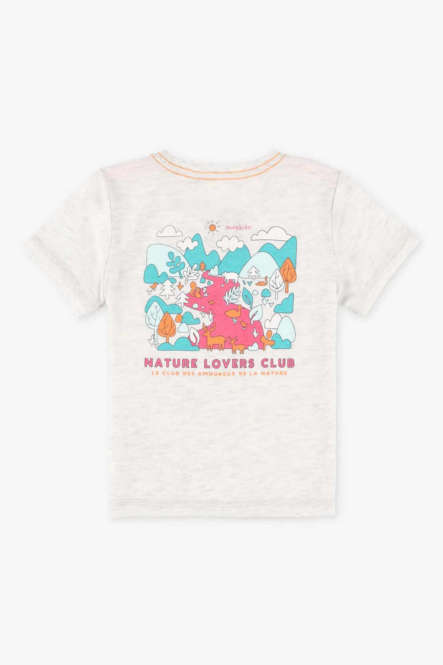 T-shirt col rond coton bio BM, 2T-3T - Bébé garon