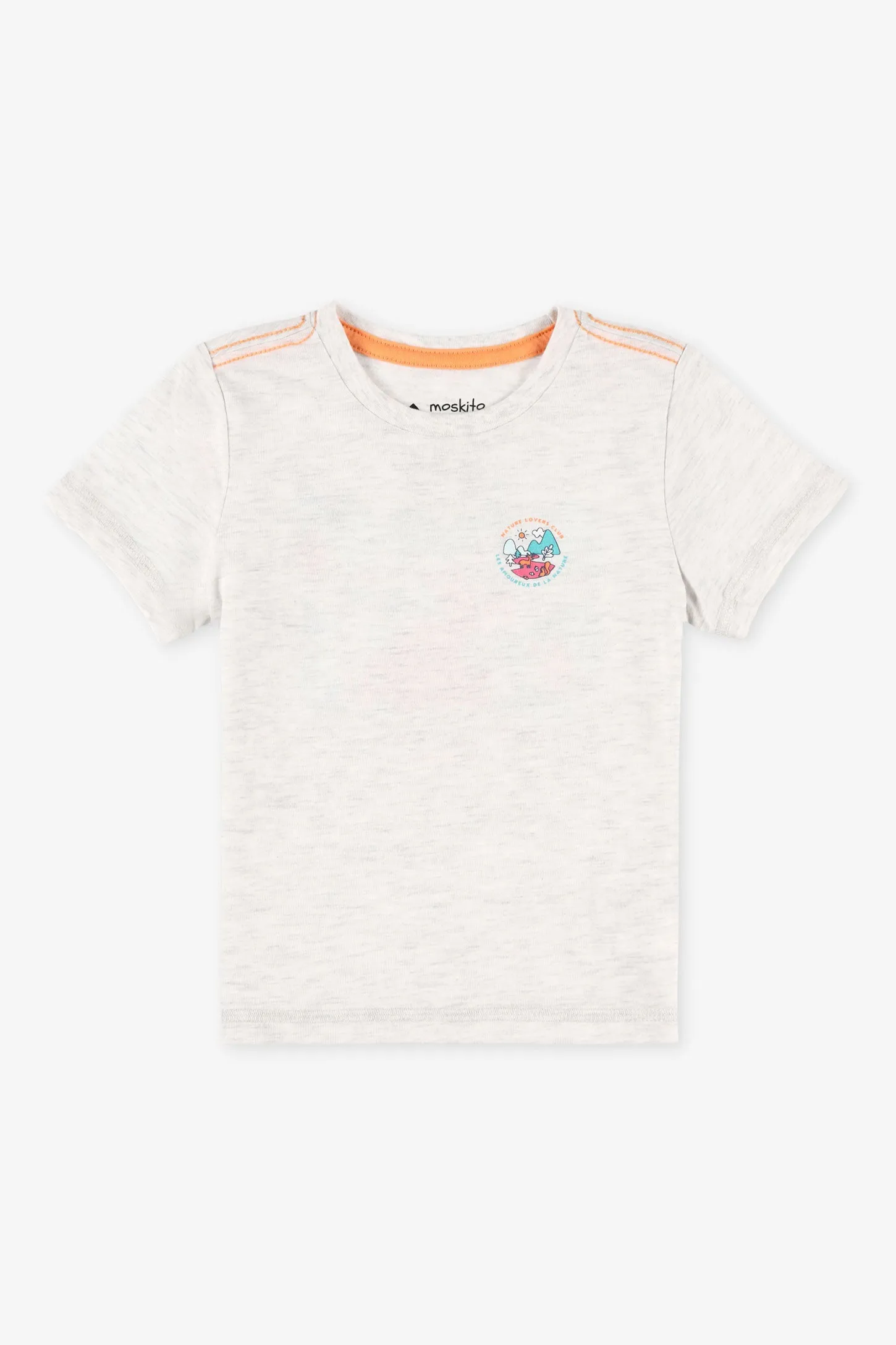 T-shirt col rond coton bio BM, 2T-3T - Bébé garon