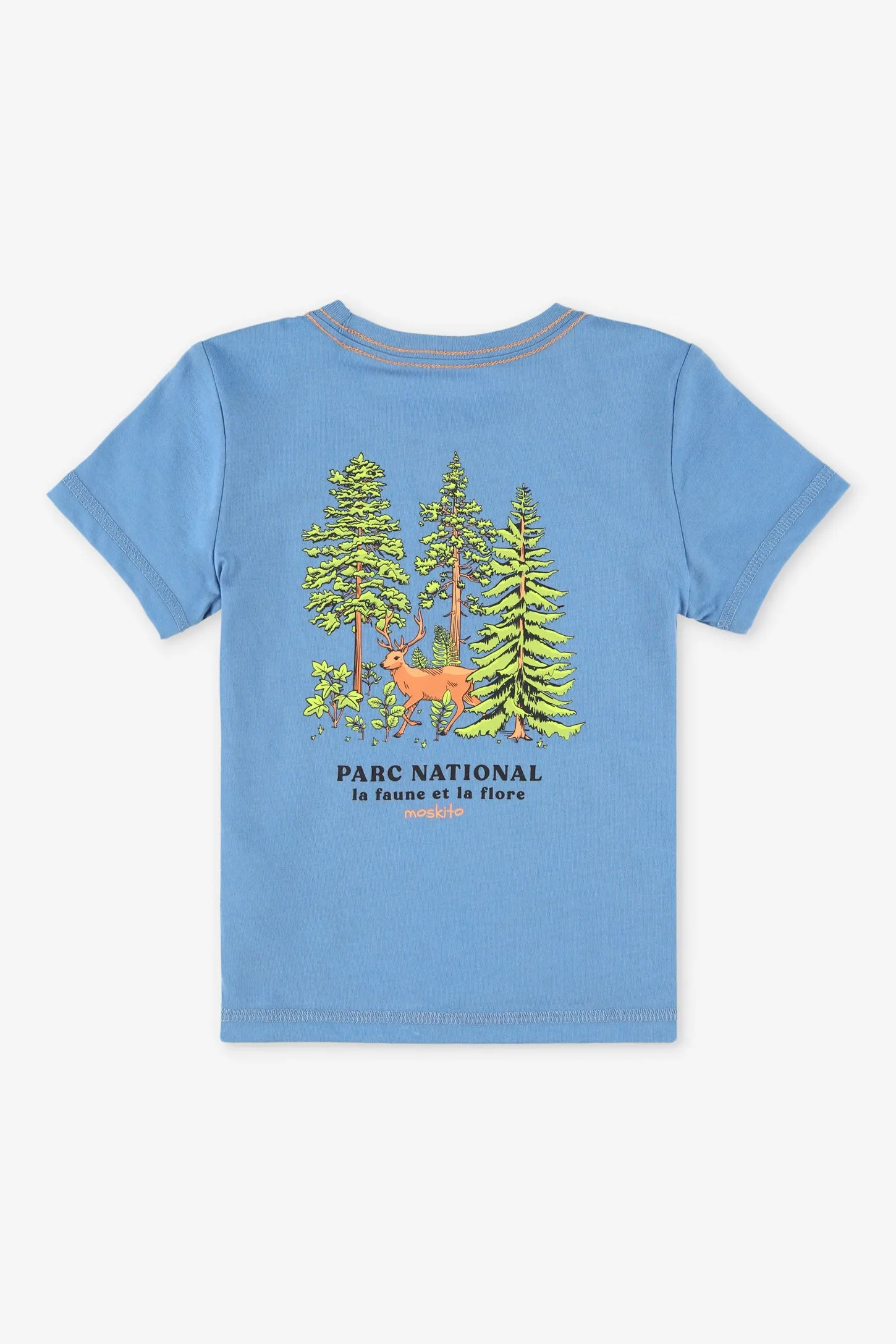 T-shirt col rond coton bio BM, 2T-3T - Bébé garon