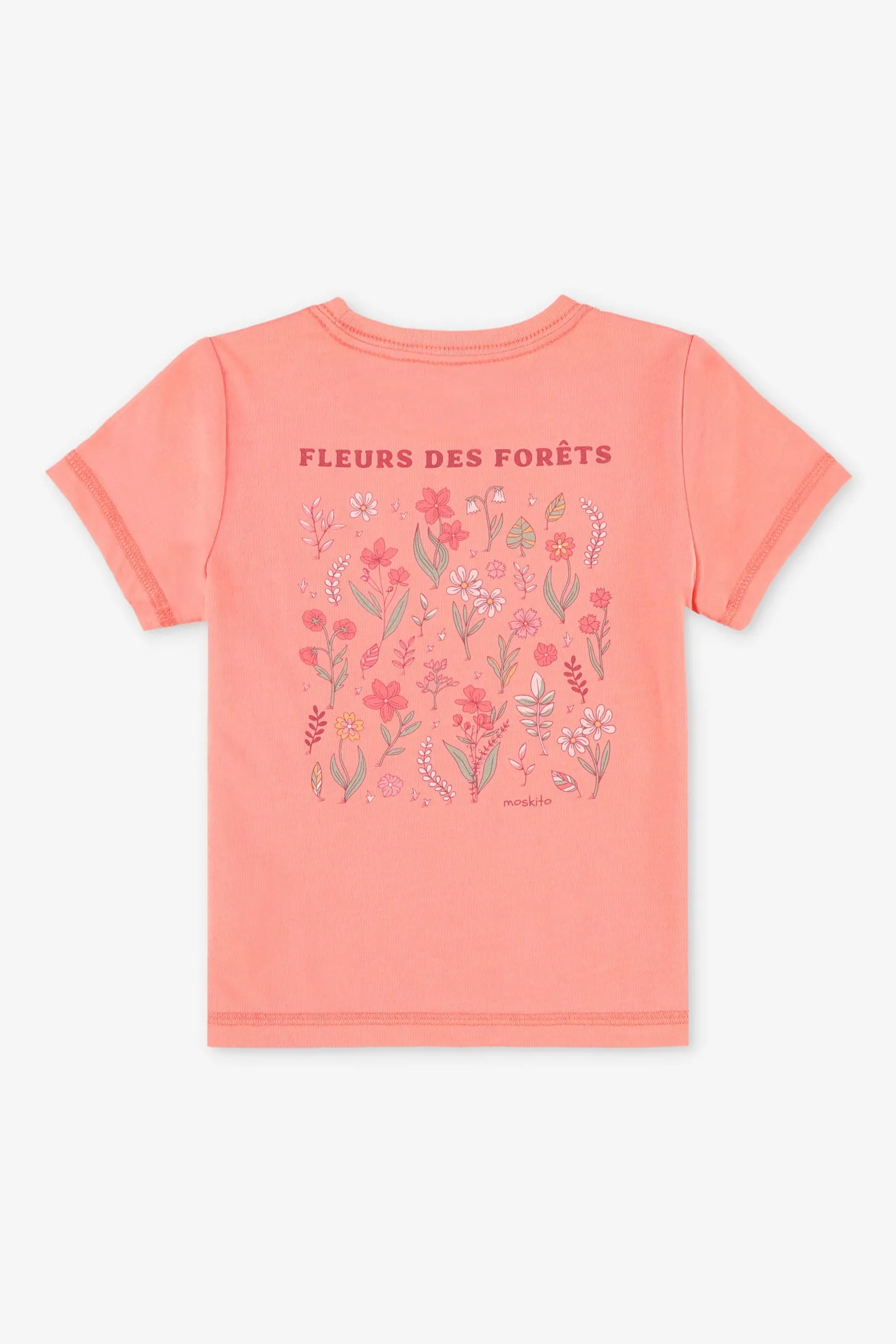T-shirt col rond coton bio BM - Bébé fille