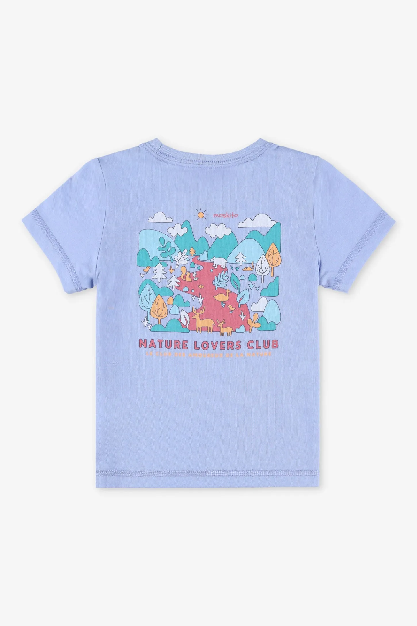 T-shirt col rond coton bio BM - Bébé fille