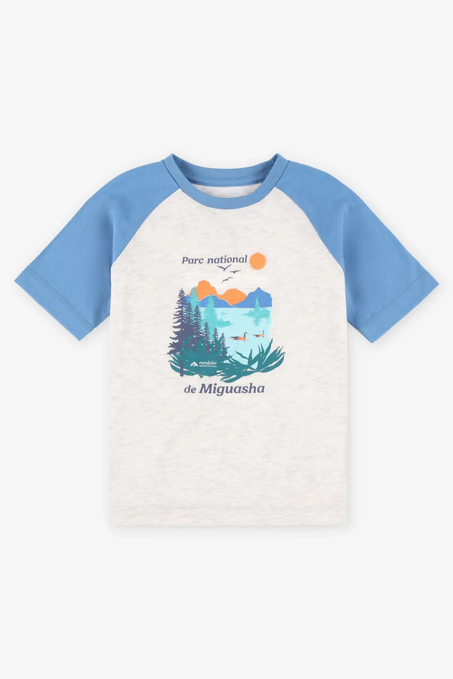 T-shirt col rond coton bio BM - Enfant garon