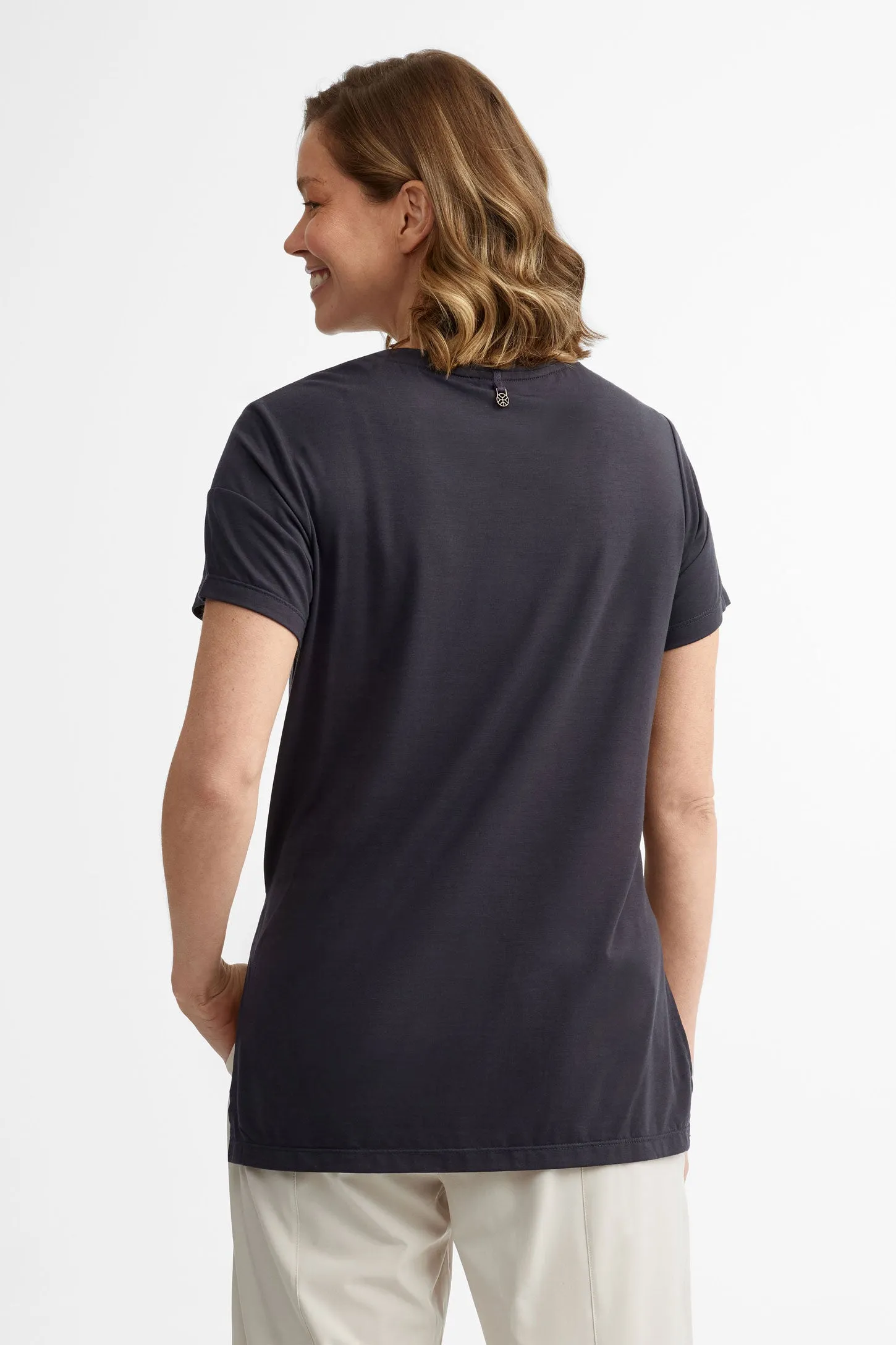 T-shirt col rond Lyocell - Femme