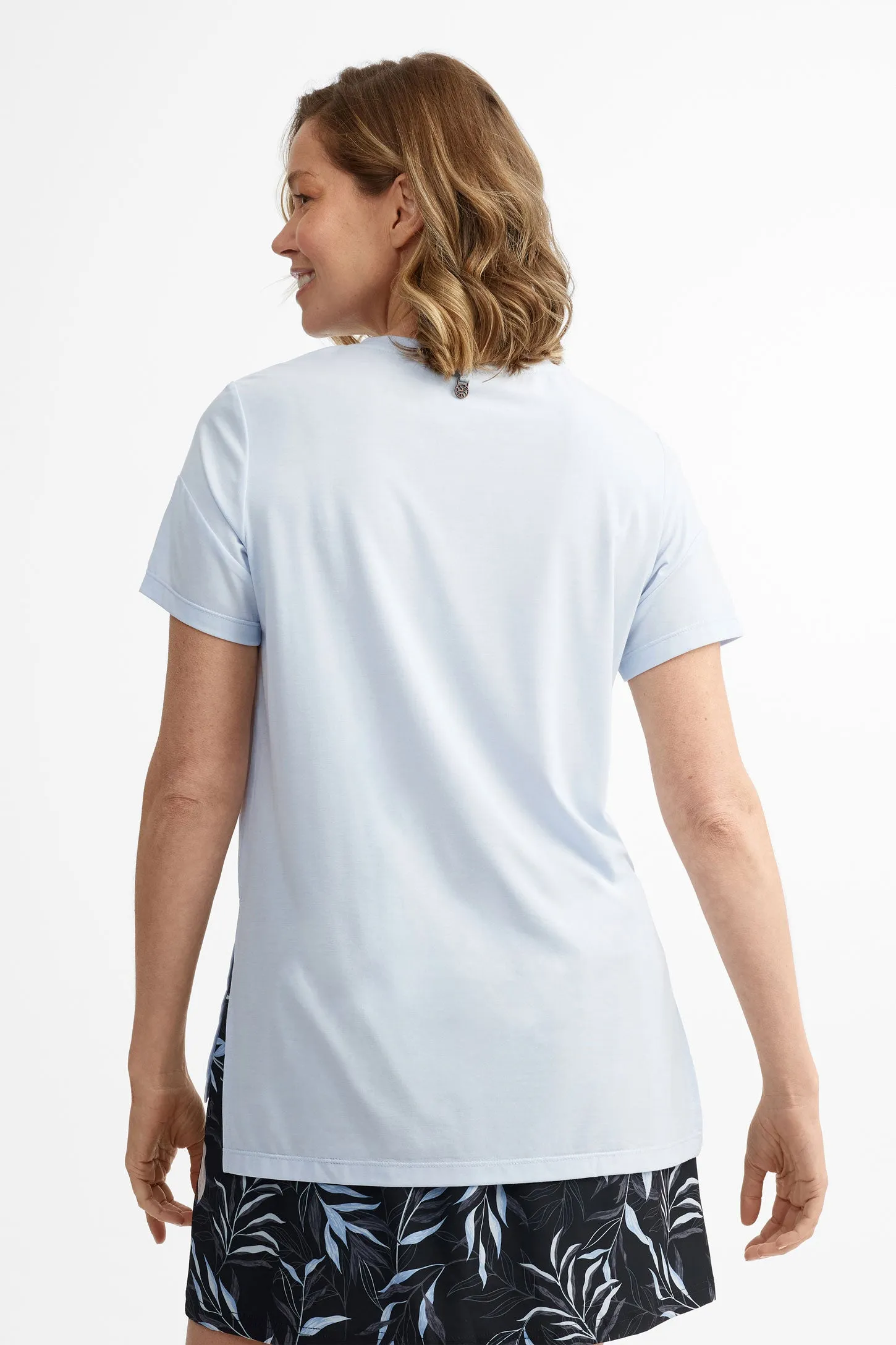 T-shirt col rond Lyocell - Femme