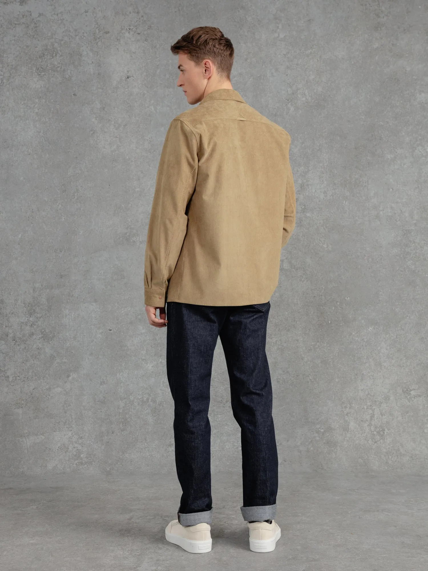 The Cord Saint Studded Shirt - Natural
