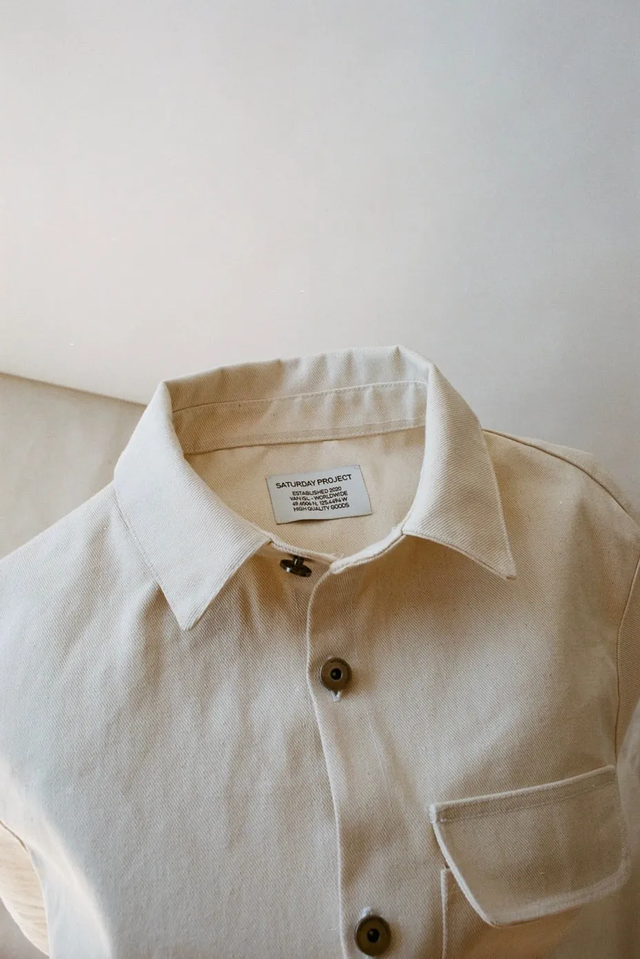 Unisex Jacket  No. 001 - The Chore Coat in Natural