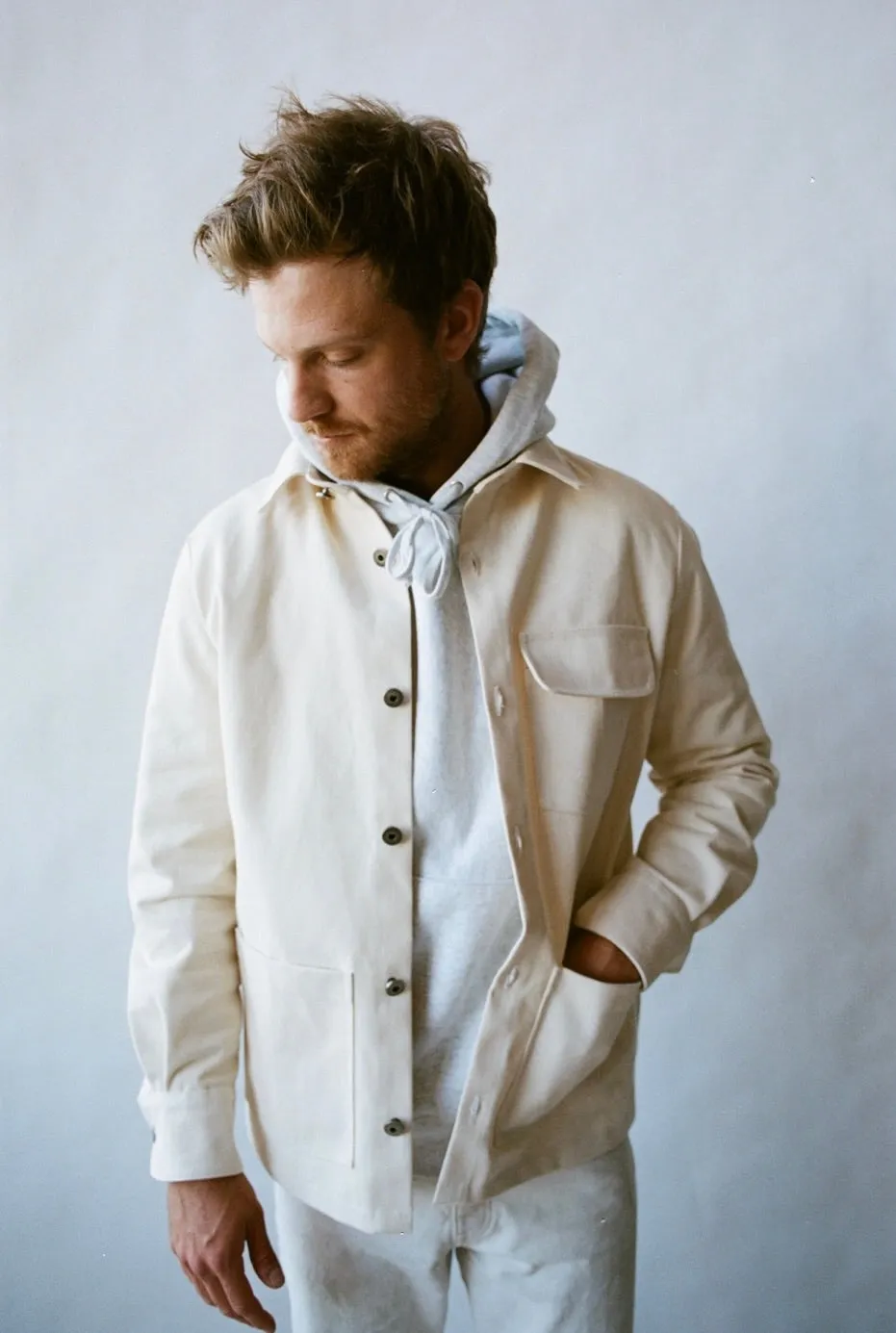 Unisex Jacket  No. 001 - The Chore Coat in Natural