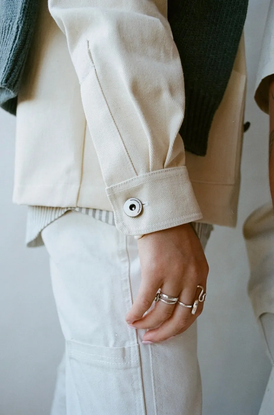 Unisex Jacket  No. 001 - The Chore Coat in Natural
