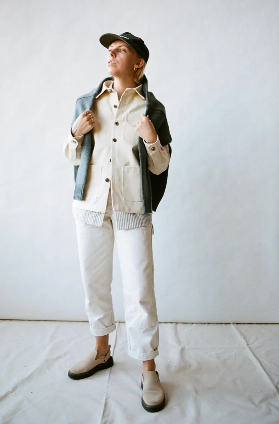 Unisex Jacket  No. 001 - The Chore Coat in Natural