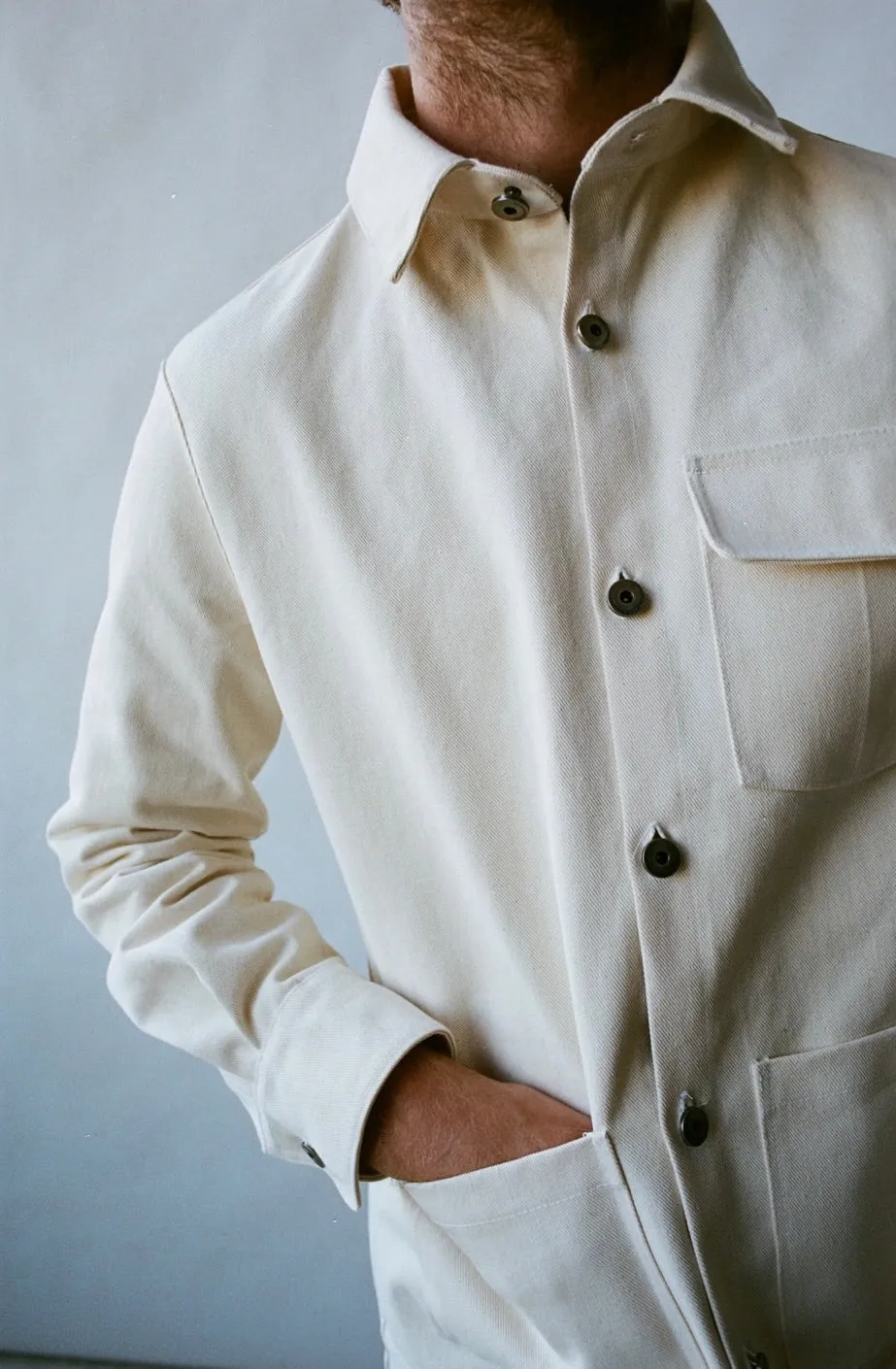 Unisex Jacket  No. 001 - The Chore Coat in Natural