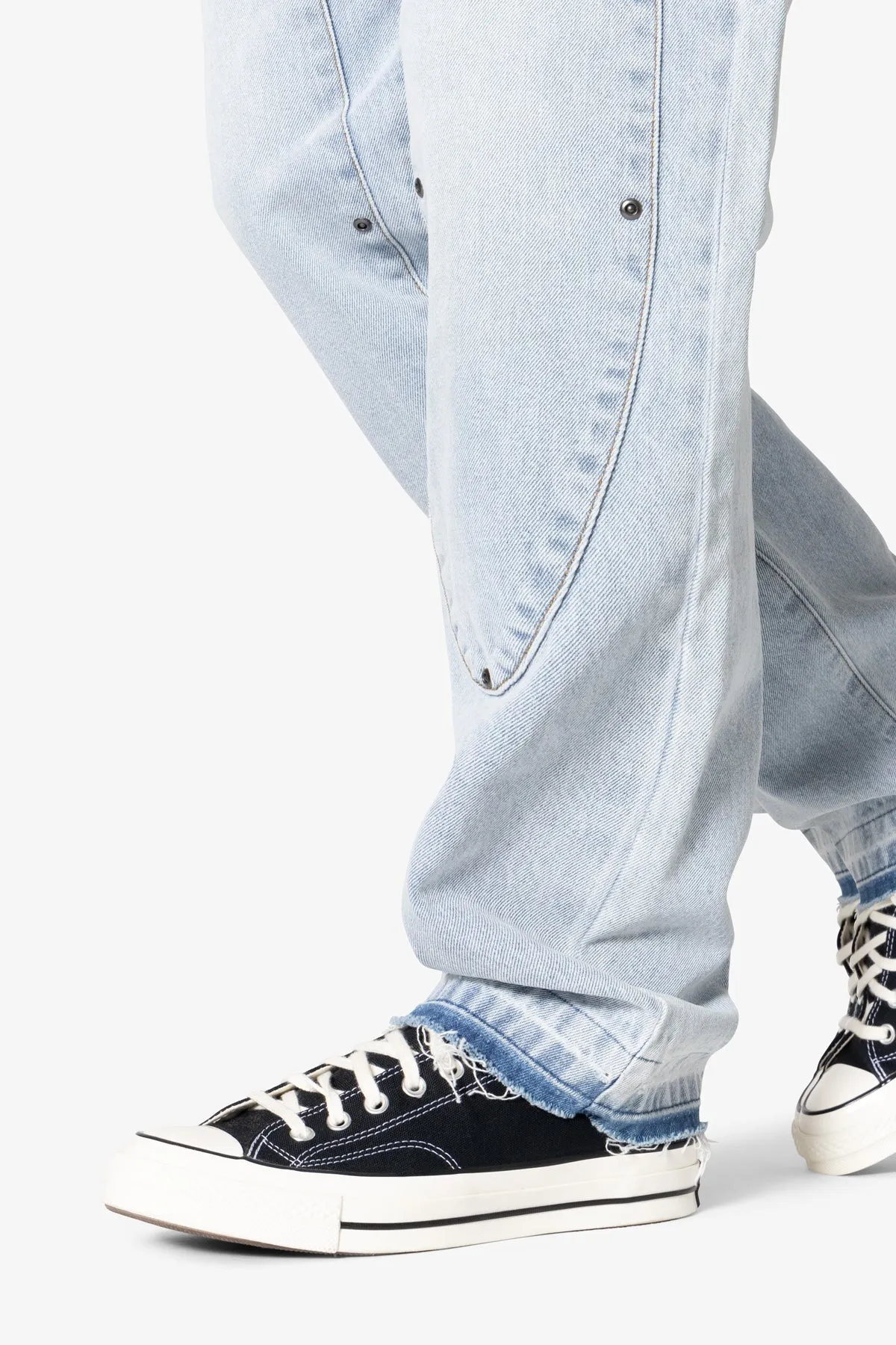 V694 Oval Double Knee Denim - Blue