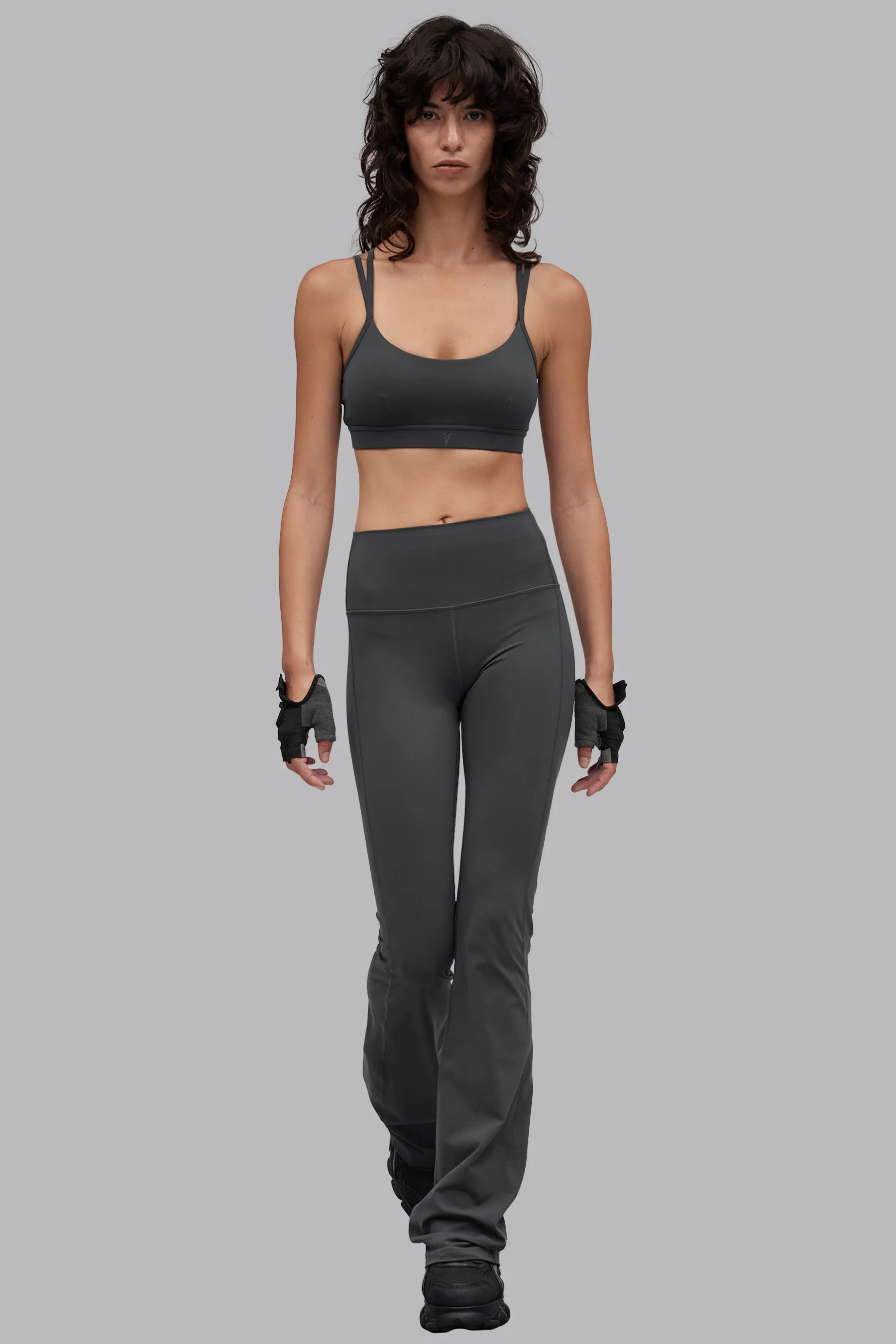 V_SCULPT® FLARED LEGGINGS - Dark Gray